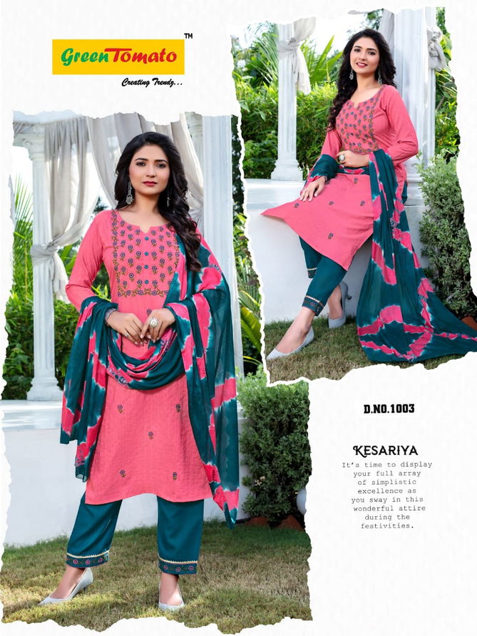 Kesariya By Green Tomato Designer Salwar Suits Catalog